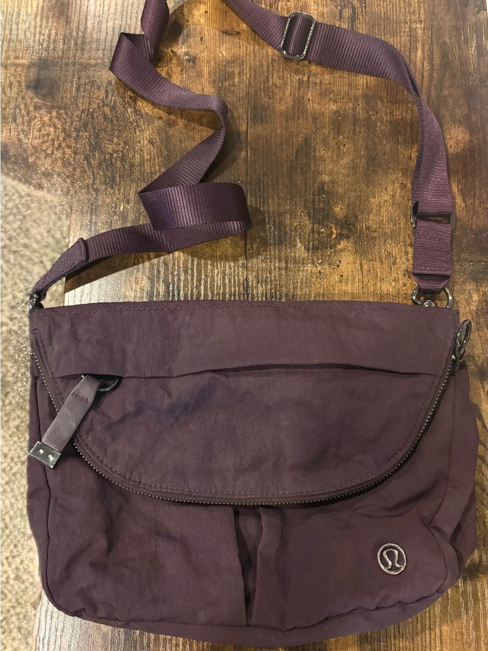 lululemon athletica Plum Crossbody Messenger Bag